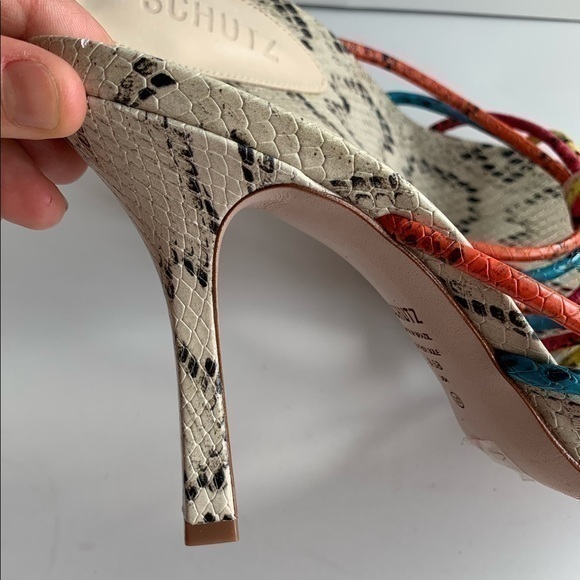 SCHUTZ Rina snake effect leather Sandals - Picture 5 of 10